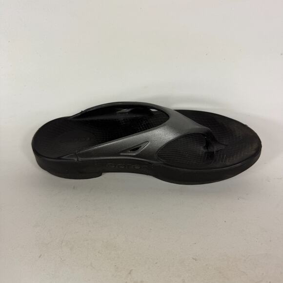 OOFOS OOriginal Sport Recovery Thong Sandals Women's 7 Graphite Slip-On Comfort - Picture 3 of 9